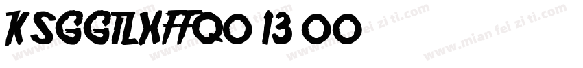 KSGGTLXFFQ0 13 00字体转换